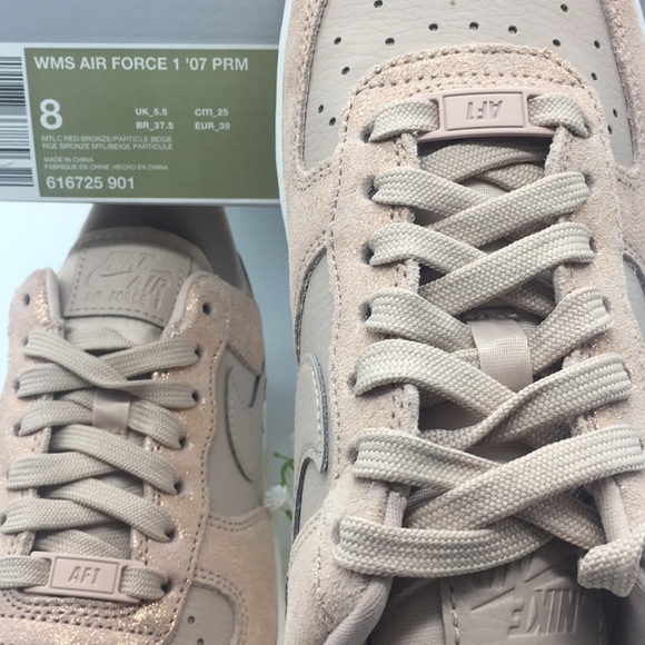 NIKE WMS AIR FORCE 1 ‘07 PRM MLTC red bronze/beige - Picture 8 of 8